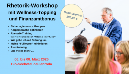 Rhetoriktraining, Seminar und Workshopplanung
